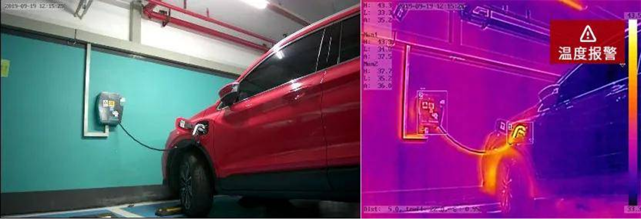 Тепловизионный контроль зарядной инфраструктуры тепловизором HJKIR